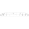 vidaXL Dog Kennel Silver 63 m² Steel