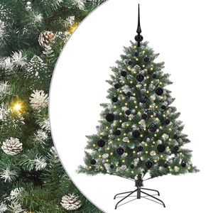 vidaXL Artificial Christmas Tree with 150 LEDs with Stand Green 120 cm