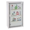 HI Medicine Cabinet | White and Transparent | Stainless Steel and Tempered Glass