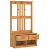 vidaXL Hall Tree SANDNES 87x40x159.5cm Solid Wood Pine