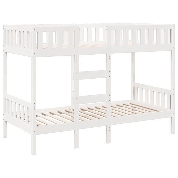vidaXL Bunk Bed White 90x190 cm Solid Wood Pine