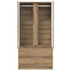 vidaXL Bathroom Cabinet Artisan Oak 79.5 x 49 x 156 cm Engineered Wood