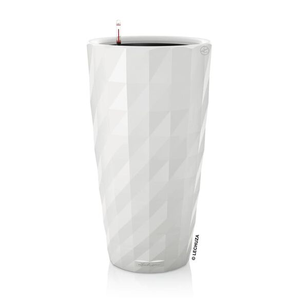 LECHUZA Planter DIAMANTE Premium ALL-IN-ONE Diameter 40 cm Matte White