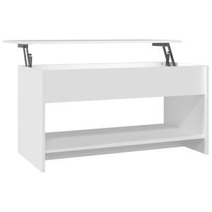 vidaXL Coffee Table White 102x50x52,5 cm Engineered Wood