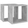 vidaXL Wall Cube Shelves 2 pcs Concrete Grey 26x15x26 cm