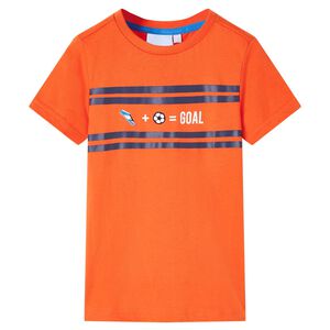 vidaXL Kids' T-shirt Dark Orange 116