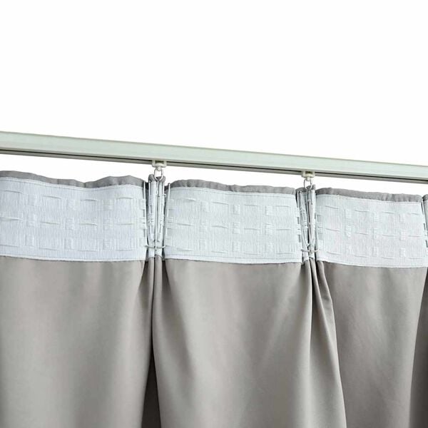 vidaXL Blackout Curtains with Hooks 2 pcs Grey 140x225 cm