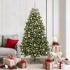 vidaXL Artificial Christmas Tree Green 180 cm PVC and Metal