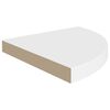 vidaXL Floating Corner Shelf White 35x35x3.8 cm MDF