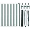 vidaXL Fence Post Green 25 x 1 m (36 mm mesh) Steel
