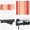 vidaXL Retractable Awning Manual Yellow and Orange 450 x 350 cm