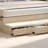 vidaXL Bed Drawers Sonoma Oak 200 x 36.5 x 16.5 cm Engineered Wood