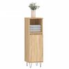 vidaXL Bathroom Cabinet Sonoma Oak 30x30x100 cm Engineered Wood