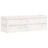 vidaXL Garden Planter White 150x50x50 cm Solid Wood Pine