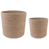 vidaXL Plant Pot Set 2 pcs Natural &Oslash; 28 x 28 cm 100% Tossa Jute