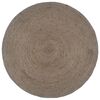 vidaXL Handmade Rug Jute Round 210 cm Grey