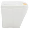 vidaXL Stackable Garbage Bin Boxes 4 pcs White 100 L Polypropylene