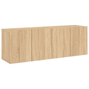 vidaXL TV Cabinets Wall-mounted 2 pcs Sonoma Oak 60x30x41 cm