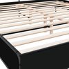 vidaXL Bed Frame without Mattress Black 180x200 cm Super King