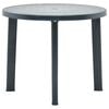 vidaXL Garden Table Green 89 cm Plastic