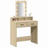 vidaXL Dressing Table Brown 79 x 41 x 140 cm Engineered Wood