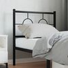 vidaXL Metal Headboard Black 75 cm