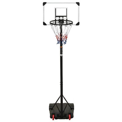 vidaXL Basketball Stand Transparent 216-250 cm Polycarbonate