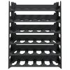vidaXL Wine Rack for 36 Bottles PP Stackable