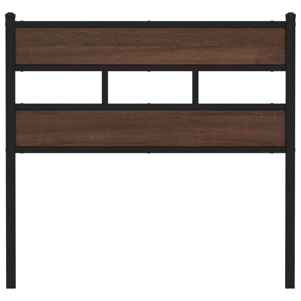 vidaXL Replace Headboard Brown Oak 100 cm Steel and Engineered Wood