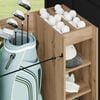 vidaXL Golf Cabinet with Wheel Plain Artisan Oak 120 x 45 x 98 cm