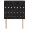 vidaXL LED Headboard with LED Strip Lights Black 100 cm Polyester