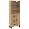 vidaXL Highboard 2 pcs Artisan Oak 69.5 x 34 x 180 cm Engineered Wood