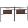 vidaXL Headboard Brown Oak 183 cm Engineered Wood and Steel