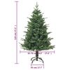 vidaXL Artificial Christmas Tree Green 120 cm PVC&PE