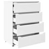 vidaXL Storage Cabinets 2 pcs White 80 x 48 x 105 cm Engineered Wood