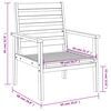 vidaXL 3 Piece Garden Lounge Set Solid Wood Acacia