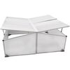 vidaXL Cold Frame 4 Lids 108x110x41 cm