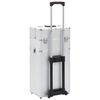 vidaXL Make-up Trolley Aluminium Silver