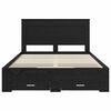 vidaXL Bed Frame with Drawer with Headboard Manual Engineered Wood