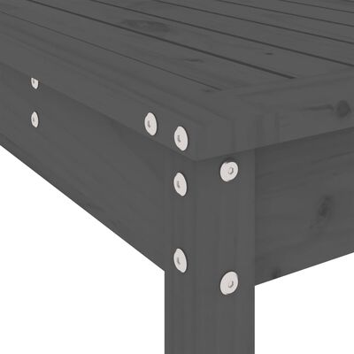 vidaXL 5 Piece Garden Bar Set Grey Solid Wood Pine
