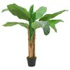 vidaXL Artificial Banana Tree 9 Leaves 120 cm Green