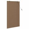 vidaXL Roller Blind with Curtains Manual Brown 80 x 160 cm Bamboo