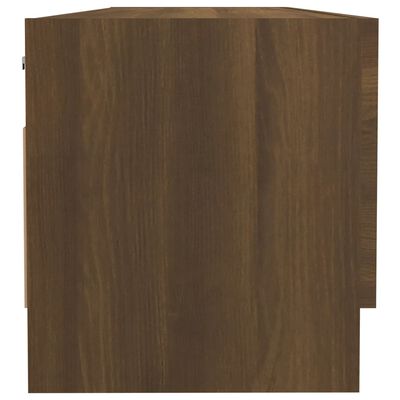 vidaXL Wardrobe Brown Oak 100x32.5x35 cm Engineered Wood
