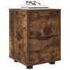 vidaXL Bedside Table Smoked Oak 30.5 x 30 x 43 cm Engineered Wood