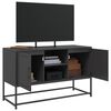 vidaXL TV Cabinet Black 100.5x39x60.5 cm Steel