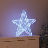 vidaXL 3D Star with 50 LEDs Cold white 55 x 53.5 x 10 cm Acrylic