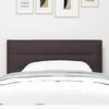 vidaXL Headboard with Headboard Dark Brown 100 cm Faux Leather