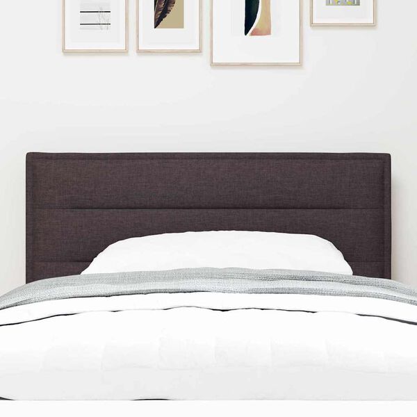 vidaXL Headboard with Headboard Dark Brown 100 cm Faux Leather