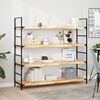 vidaXL Floating Shelves 2 pcs 120x40x4 cm Untreated Solid Wood Acacia