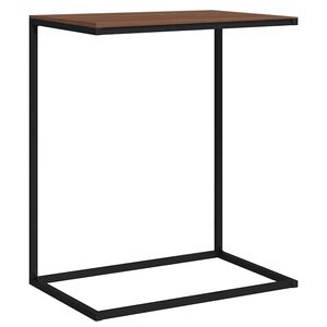 vidaXL Side Table Black 55x35x66 cm Engineered Wood